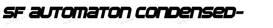SF Automaton Condensed字体转换